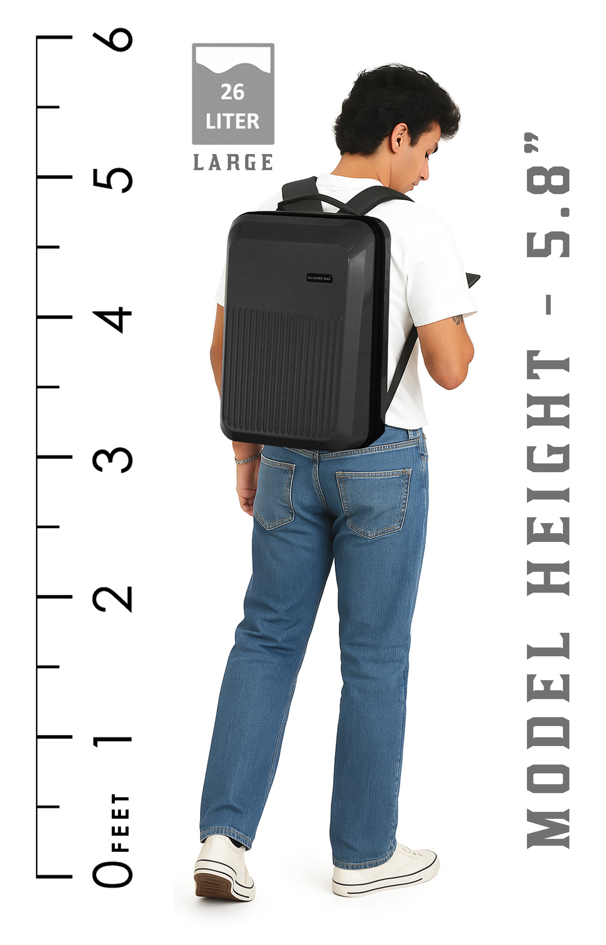 Maverick Hard Shell Travel Backpack For Men and Women Laptop Compartme ...