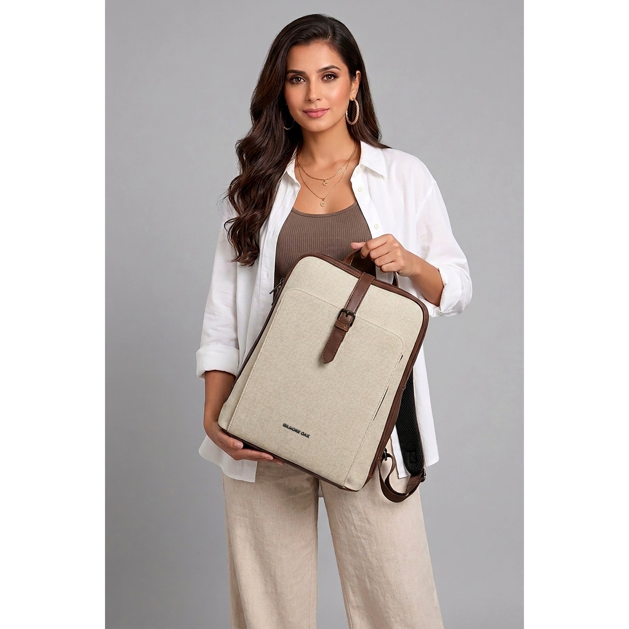 VERONA Leatherette Laptop Backpack for Women 17L – GilmoreOak