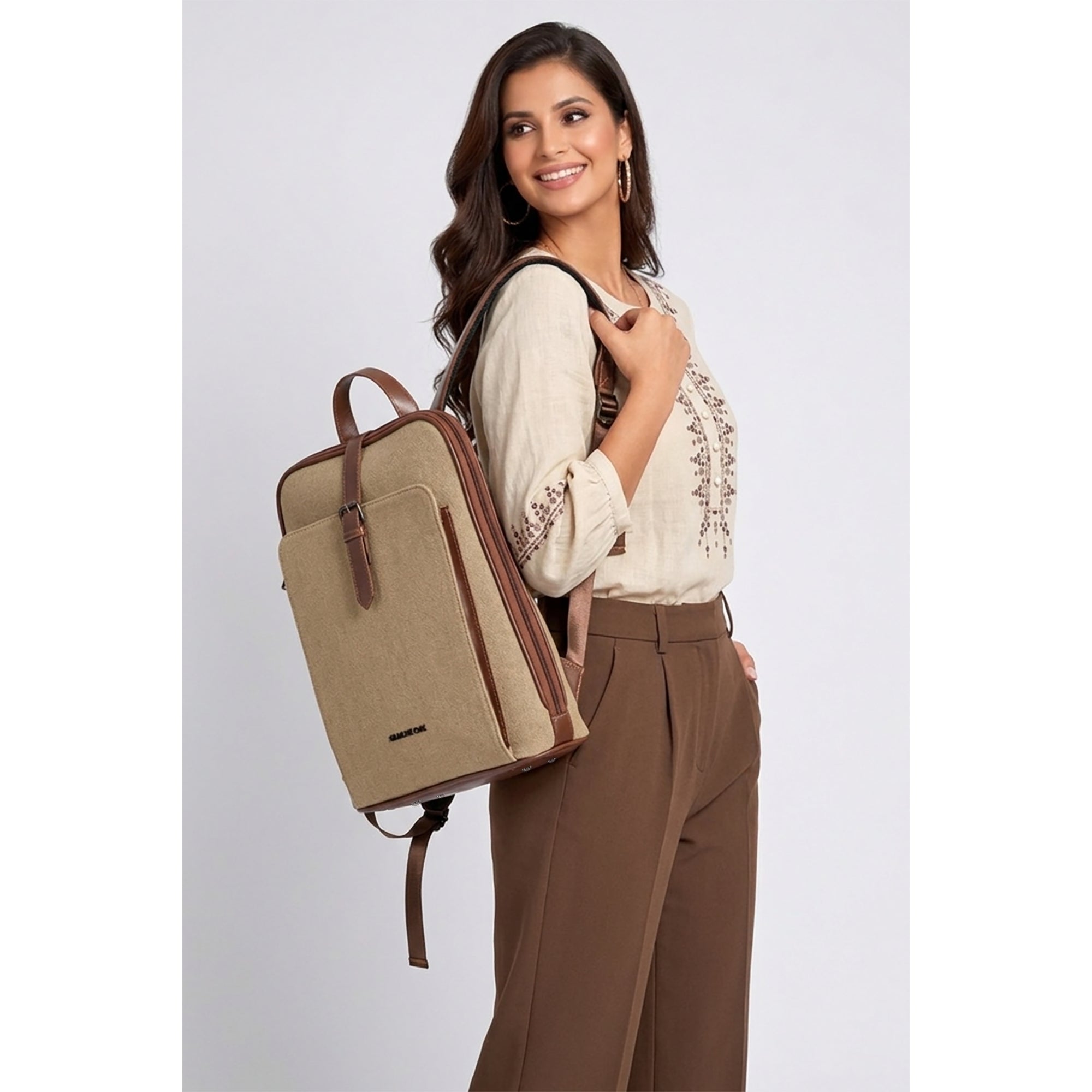 VERONA Leatherette Laptop Backpack for Women 17L – GilmoreOak