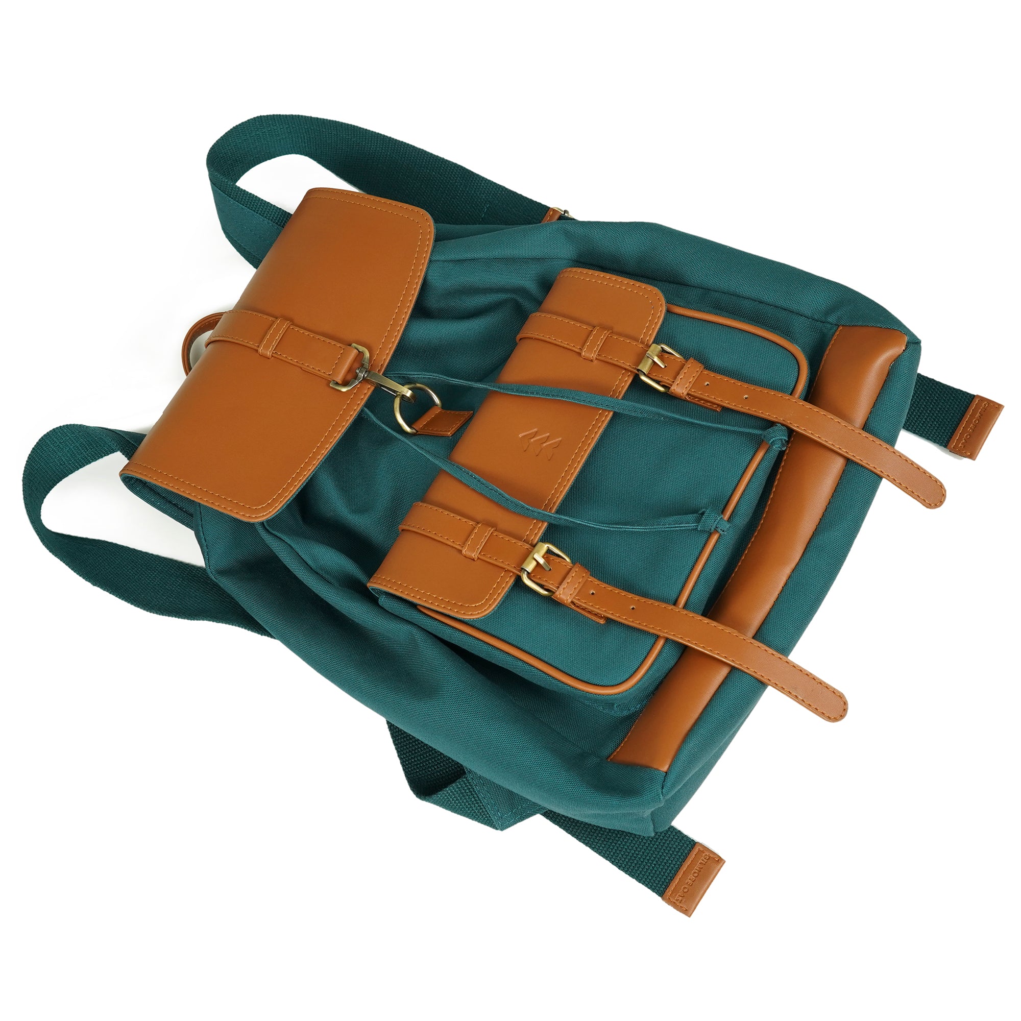 Teal and Tan