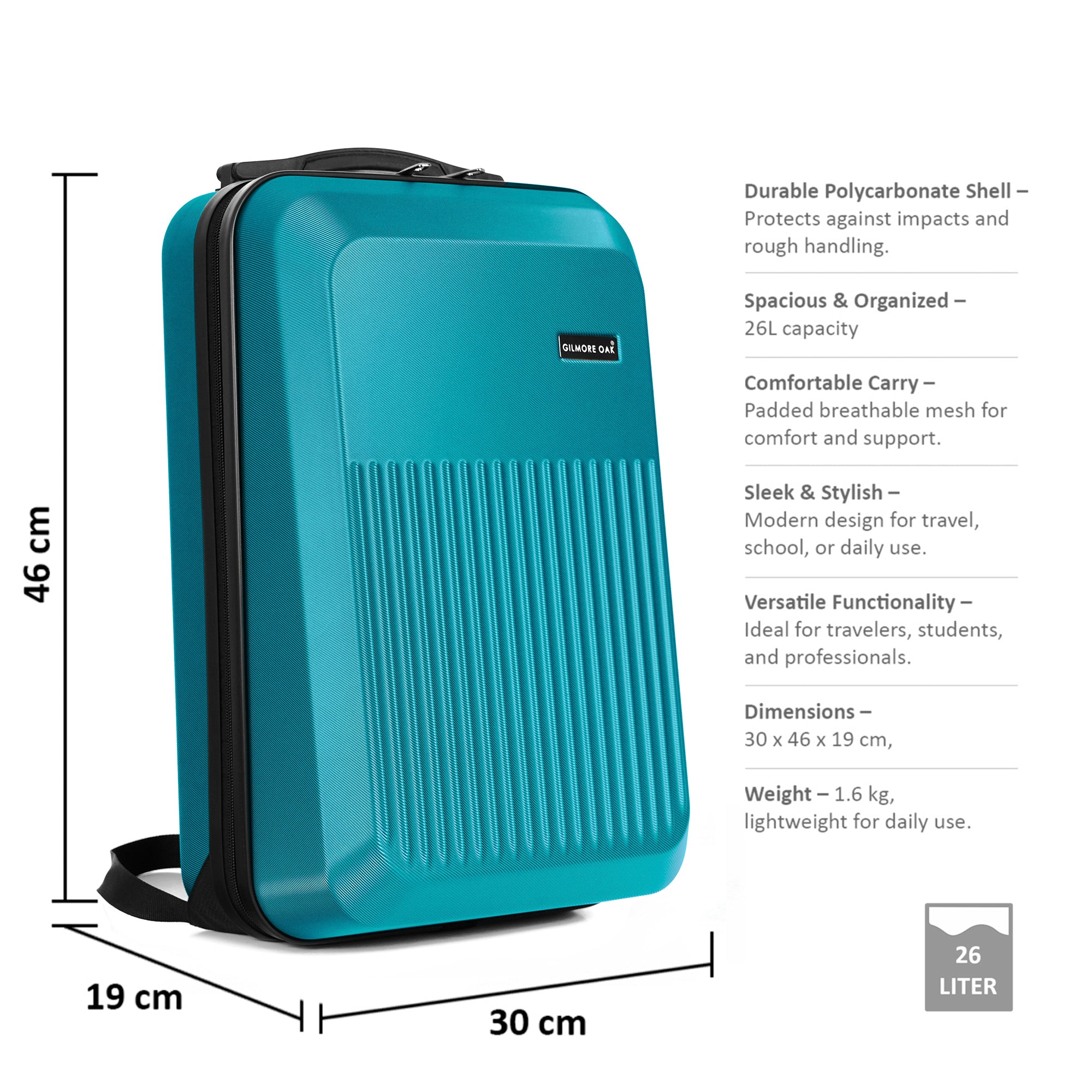 Hard Shell Backpack Material Maverick Hard Shell Travel Backpack with Padded Laptop Compartment upt ...