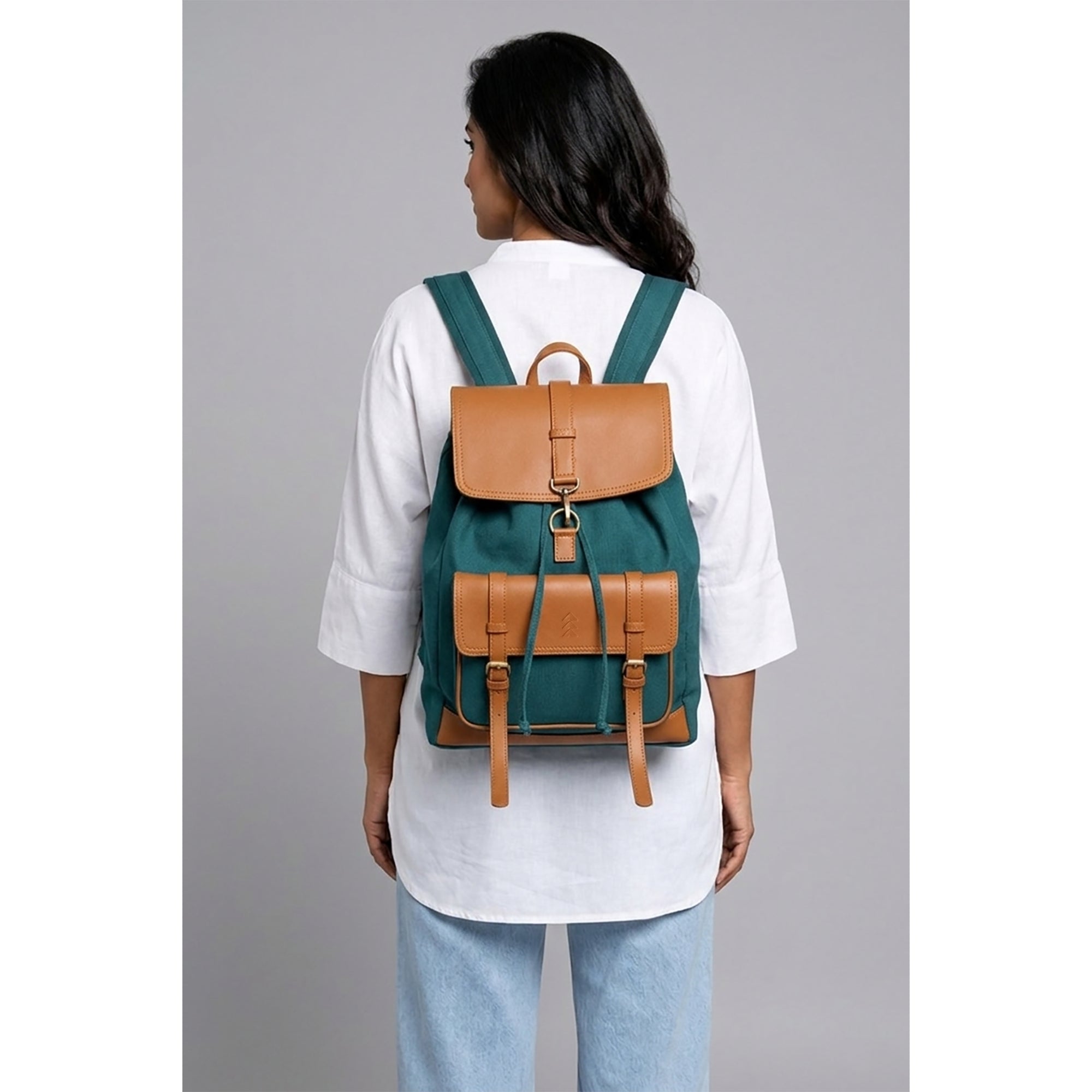 Teal and Tan