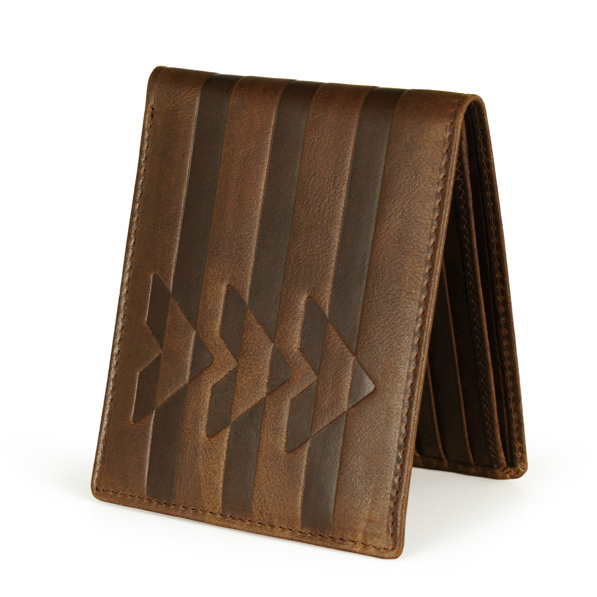 Hidex Bifold Men RFID Secure Wallet with 8 Card Slots Genuine Leather