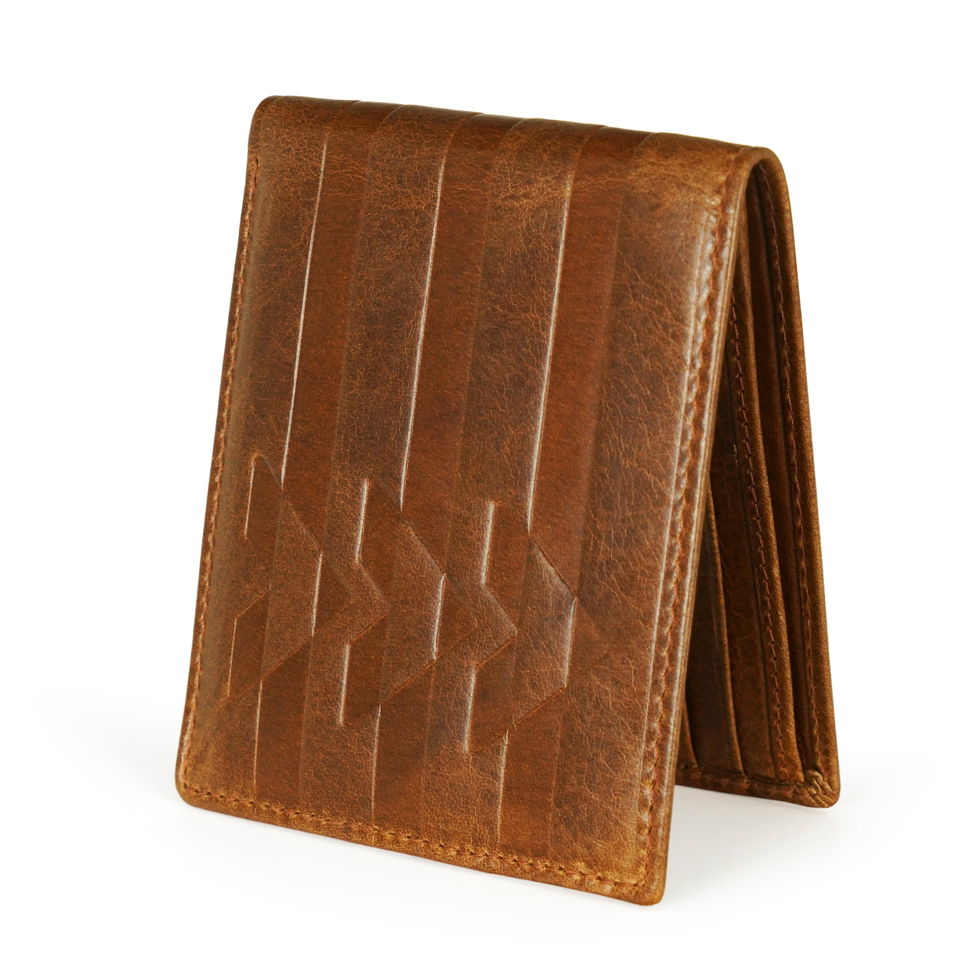 Hidex Bifold Men RFID Secure Wallet with 8 Card Slots Genuine Leather