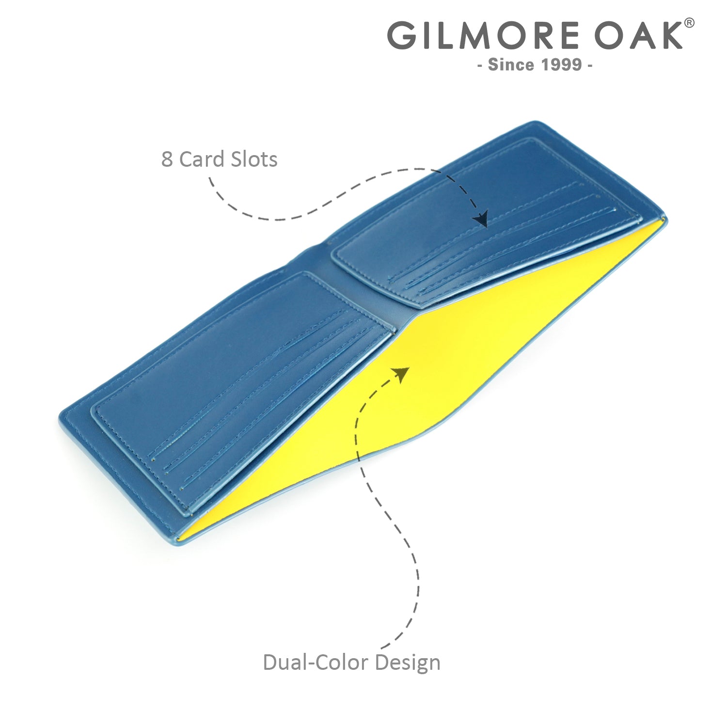 Doger Bifold Wallet with 8 Card Slots for men and Women