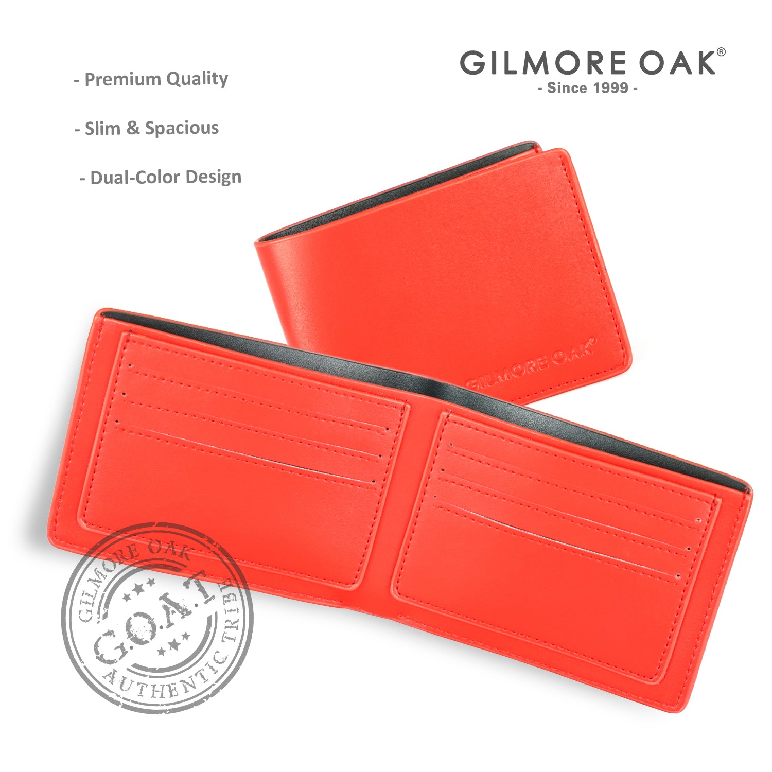 Doger Bifold Wallet with 8 Card Slots for men and Women