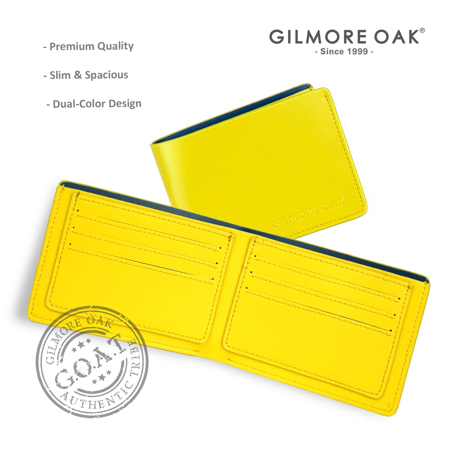 Doger Bifold Wallet with 8 Card Slots for men and Women