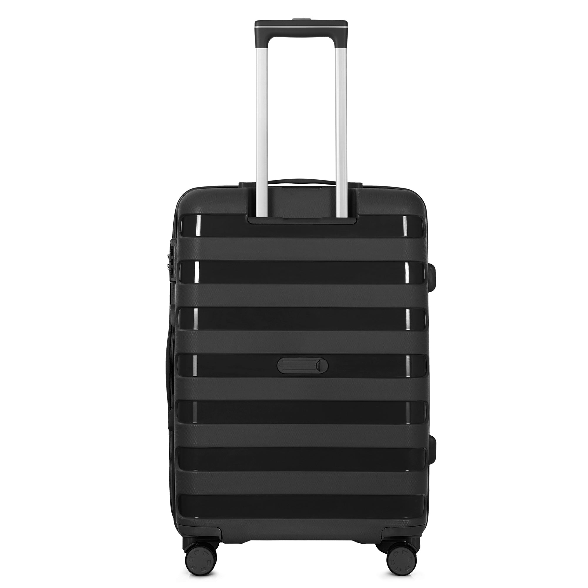 Flexroll Set of 3 (20, 24, 28 Inch) Polypropylene Suitcase with 8 Wheels